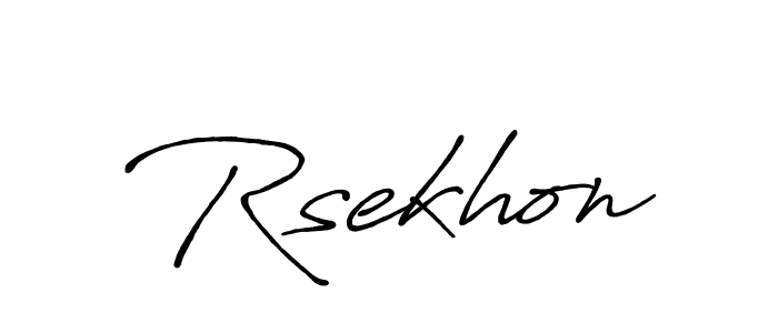 if you are searching for the best signature style for your name Rsekhon. so please give up your signature search. here we have designed multiple signature styles  using Antro_Vectra_Bolder. Rsekhon signature style 7 images and pictures png