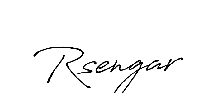Use a signature maker to create a handwritten signature online. With this signature software, you can design (Antro_Vectra_Bolder) your own signature for name Rsengar. Rsengar signature style 7 images and pictures png