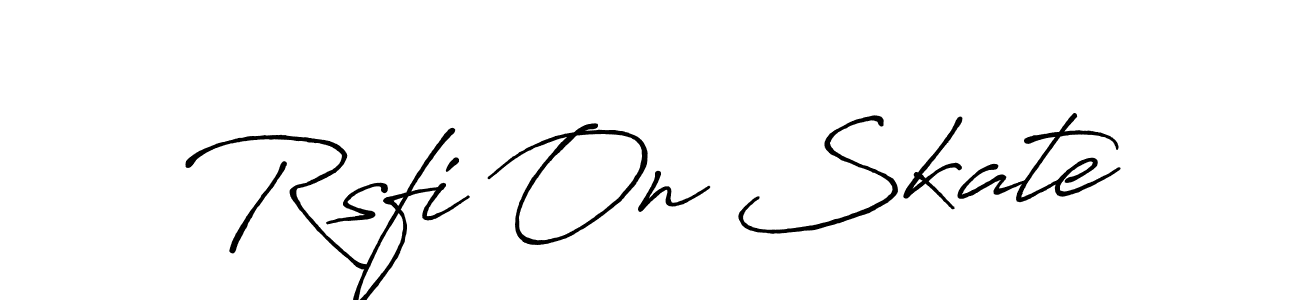 Rsfi On Skate stylish signature style. Best Handwritten Sign (Antro_Vectra_Bolder) for my name. Handwritten Signature Collection Ideas for my name Rsfi On Skate. Rsfi On Skate signature style 7 images and pictures png