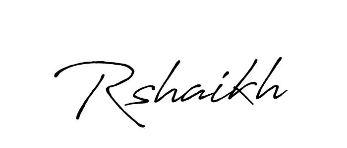 Similarly Antro_Vectra_Bolder is the best handwritten signature design. Signature creator online .You can use it as an online autograph creator for name Rshaikh. Rshaikh signature style 7 images and pictures png