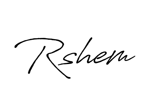 The best way (Antro_Vectra_Bolder) to make a short signature is to pick only two or three words in your name. The name Rshem include a total of six letters. For converting this name. Rshem signature style 7 images and pictures png