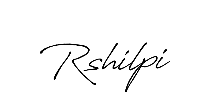 Design your own signature with our free online signature maker. With this signature software, you can create a handwritten (Antro_Vectra_Bolder) signature for name Rshilpi. Rshilpi signature style 7 images and pictures png