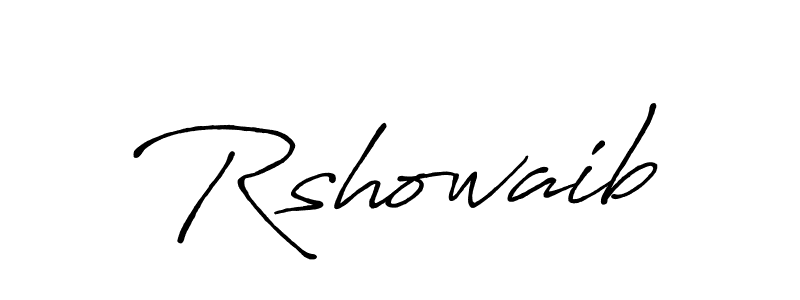 It looks lik you need a new signature style for name Rshowaib. Design unique handwritten (Antro_Vectra_Bolder) signature with our free signature maker in just a few clicks. Rshowaib signature style 7 images and pictures png