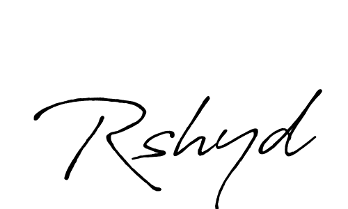 You should practise on your own different ways (Antro_Vectra_Bolder) to write your name (Rshyd) in signature. don't let someone else do it for you. Rshyd signature style 7 images and pictures png