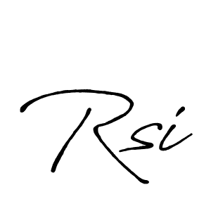 Make a beautiful signature design for name Rsi. Use this online signature maker to create a handwritten signature for free. Rsi signature style 7 images and pictures png
