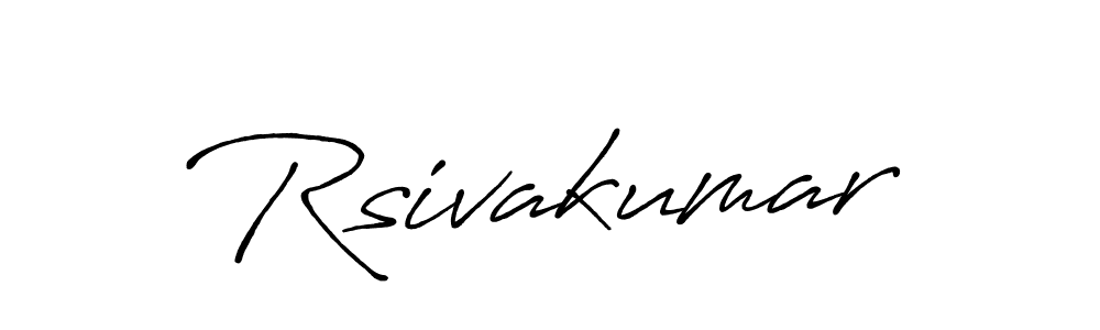 Make a beautiful signature design for name Rsivakumar. Use this online signature maker to create a handwritten signature for free. Rsivakumar signature style 7 images and pictures png