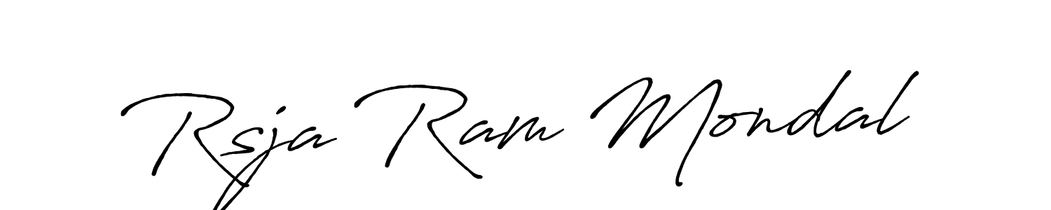 Design your own signature with our free online signature maker. With this signature software, you can create a handwritten (Antro_Vectra_Bolder) signature for name Rsja Ram Mondal. Rsja Ram Mondal signature style 7 images and pictures png