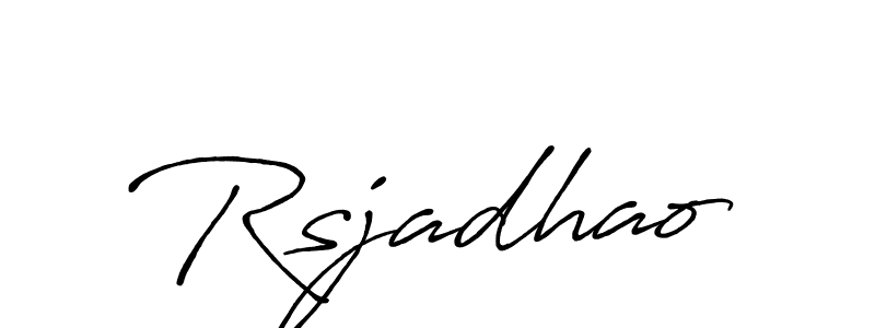 Similarly Antro_Vectra_Bolder is the best handwritten signature design. Signature creator online .You can use it as an online autograph creator for name Rsjadhao. Rsjadhao signature style 7 images and pictures png