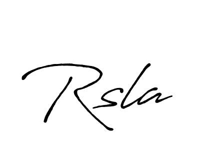 Also You can easily find your signature by using the search form. We will create Rsla name handwritten signature images for you free of cost using Antro_Vectra_Bolder sign style. Rsla signature style 7 images and pictures png