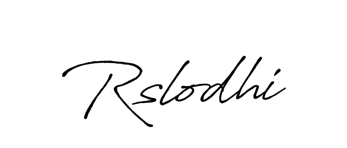 Design your own signature with our free online signature maker. With this signature software, you can create a handwritten (Antro_Vectra_Bolder) signature for name Rslodhi. Rslodhi signature style 7 images and pictures png