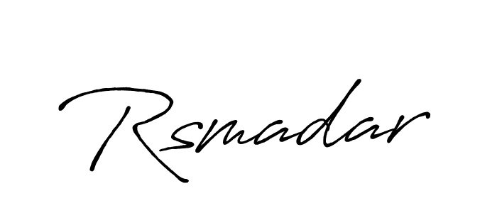 You should practise on your own different ways (Antro_Vectra_Bolder) to write your name (Rsmadar) in signature. don't let someone else do it for you. Rsmadar signature style 7 images and pictures png