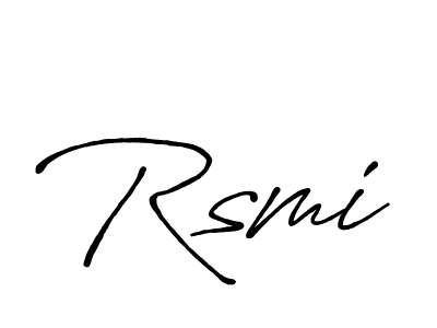 How to make Rsmi signature? Antro_Vectra_Bolder is a professional autograph style. Create handwritten signature for Rsmi name. Rsmi signature style 7 images and pictures png