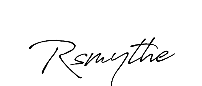 Make a beautiful signature design for name Rsmythe. With this signature (Antro_Vectra_Bolder) style, you can create a handwritten signature for free. Rsmythe signature style 7 images and pictures png