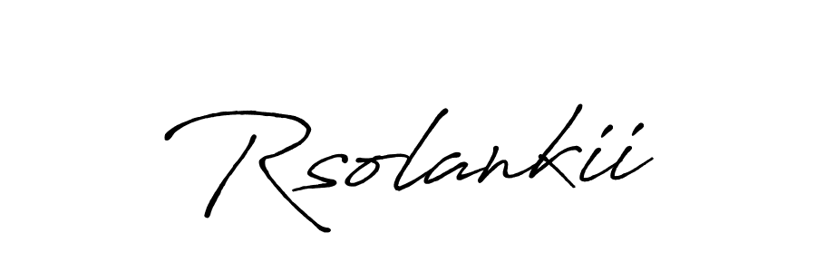 if you are searching for the best signature style for your name Rsolankii. so please give up your signature search. here we have designed multiple signature styles  using Antro_Vectra_Bolder. Rsolankii signature style 7 images and pictures png