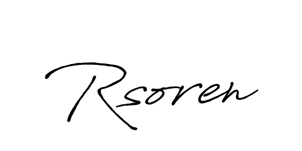 How to make Rsoren signature? Antro_Vectra_Bolder is a professional autograph style. Create handwritten signature for Rsoren name. Rsoren signature style 7 images and pictures png