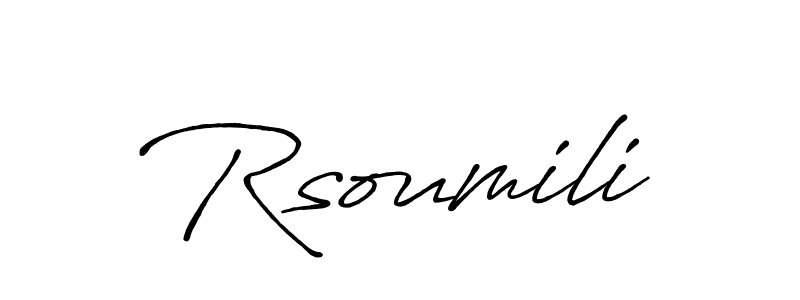 Make a short Rsoumili signature style. Manage your documents anywhere anytime using Antro_Vectra_Bolder. Create and add eSignatures, submit forms, share and send files easily. Rsoumili signature style 7 images and pictures png