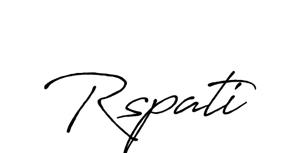 Make a beautiful signature design for name Rspati. With this signature (Antro_Vectra_Bolder) style, you can create a handwritten signature for free. Rspati signature style 7 images and pictures png