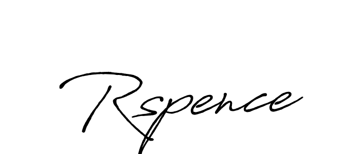 Make a beautiful signature design for name Rspence. Use this online signature maker to create a handwritten signature for free. Rspence signature style 7 images and pictures png
