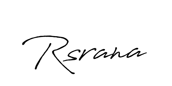 Use a signature maker to create a handwritten signature online. With this signature software, you can design (Antro_Vectra_Bolder) your own signature for name Rsrana. Rsrana signature style 7 images and pictures png