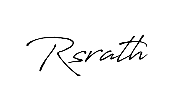 Use a signature maker to create a handwritten signature online. With this signature software, you can design (Antro_Vectra_Bolder) your own signature for name Rsrath. Rsrath signature style 7 images and pictures png