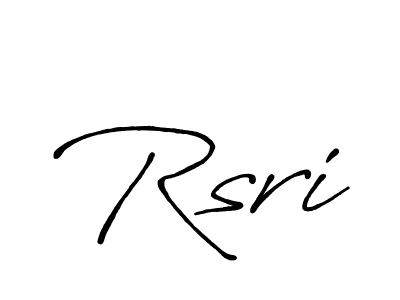 Design your own signature with our free online signature maker. With this signature software, you can create a handwritten (Antro_Vectra_Bolder) signature for name Rsri. Rsri signature style 7 images and pictures png