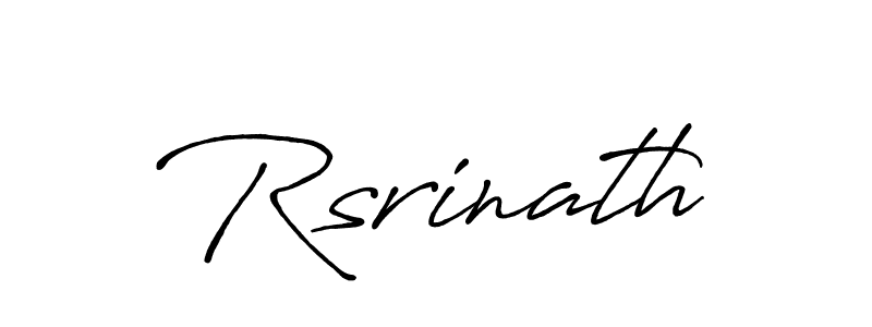 Create a beautiful signature design for name Rsrinath. With this signature (Antro_Vectra_Bolder) fonts, you can make a handwritten signature for free. Rsrinath signature style 7 images and pictures png