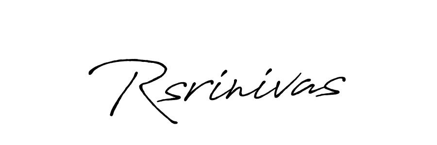 Create a beautiful signature design for name Rsrinivas. With this signature (Antro_Vectra_Bolder) fonts, you can make a handwritten signature for free. Rsrinivas signature style 7 images and pictures png