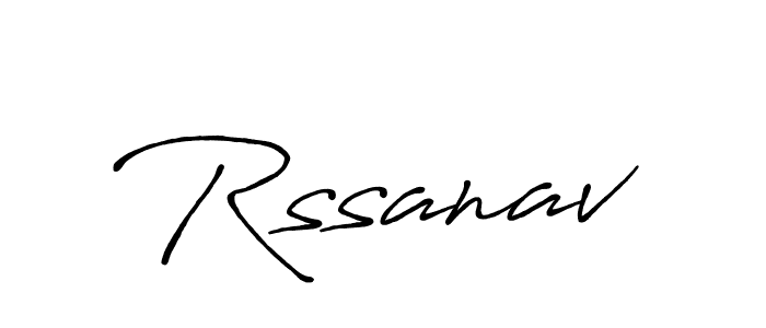 How to make Rssanav name signature. Use Antro_Vectra_Bolder style for creating short signs online. This is the latest handwritten sign. Rssanav signature style 7 images and pictures png