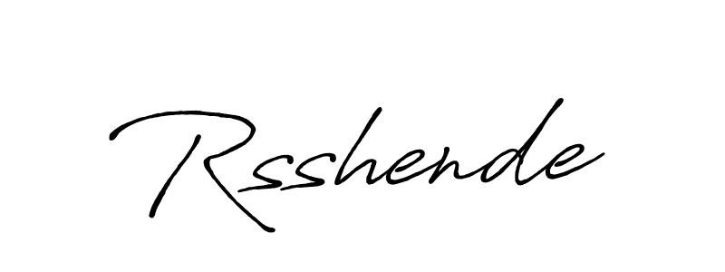 Rsshende stylish signature style. Best Handwritten Sign (Antro_Vectra_Bolder) for my name. Handwritten Signature Collection Ideas for my name Rsshende. Rsshende signature style 7 images and pictures png