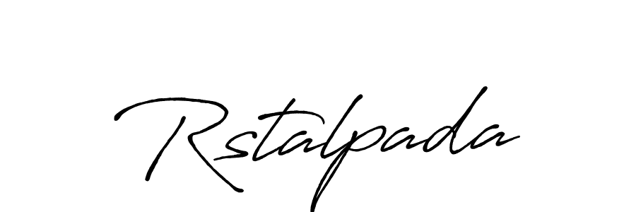 Use a signature maker to create a handwritten signature online. With this signature software, you can design (Antro_Vectra_Bolder) your own signature for name Rstalpada. Rstalpada signature style 7 images and pictures png
