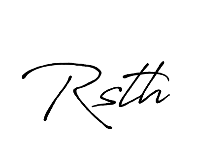 You should practise on your own different ways (Antro_Vectra_Bolder) to write your name (Rsth) in signature. don't let someone else do it for you. Rsth signature style 7 images and pictures png