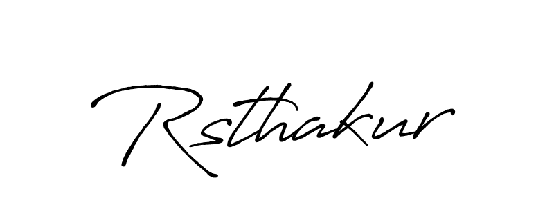 Create a beautiful signature design for name Rsthakur. With this signature (Antro_Vectra_Bolder) fonts, you can make a handwritten signature for free. Rsthakur signature style 7 images and pictures png