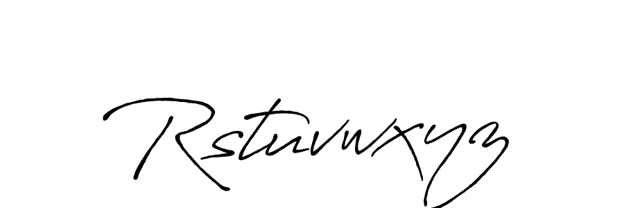 Create a beautiful signature design for name Rstuvwxyz. With this signature (Antro_Vectra_Bolder) fonts, you can make a handwritten signature for free. Rstuvwxyz signature style 7 images and pictures png