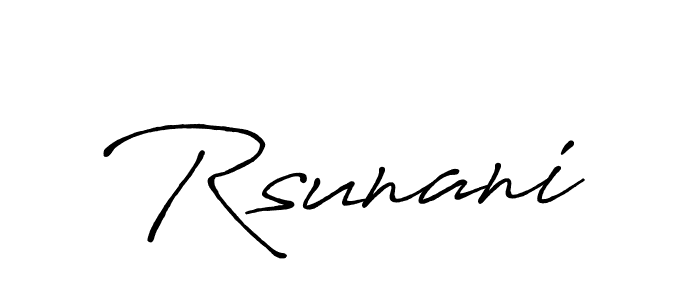 See photos of Rsunani official signature by Spectra . Check more albums & portfolios. Read reviews & check more about Antro_Vectra_Bolder font. Rsunani signature style 7 images and pictures png