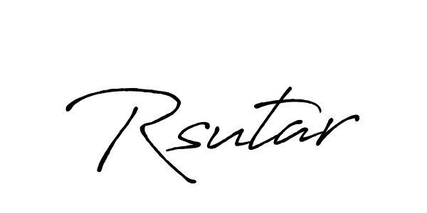 How to make Rsutar signature? Antro_Vectra_Bolder is a professional autograph style. Create handwritten signature for Rsutar name. Rsutar signature style 7 images and pictures png