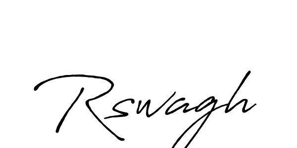 How to make Rswagh name signature. Use Antro_Vectra_Bolder style for creating short signs online. This is the latest handwritten sign. Rswagh signature style 7 images and pictures png