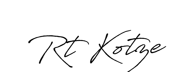 Antro_Vectra_Bolder is a professional signature style that is perfect for those who want to add a touch of class to their signature. It is also a great choice for those who want to make their signature more unique. Get Rt Kotze name to fancy signature for free. Rt Kotze signature style 7 images and pictures png