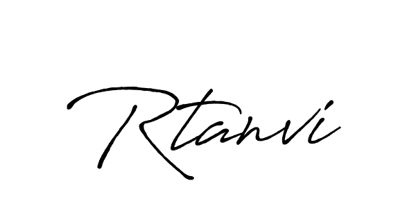 Rtanvi stylish signature style. Best Handwritten Sign (Antro_Vectra_Bolder) for my name. Handwritten Signature Collection Ideas for my name Rtanvi. Rtanvi signature style 7 images and pictures png