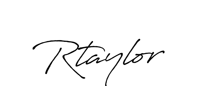 How to make Rtaylor signature? Antro_Vectra_Bolder is a professional autograph style. Create handwritten signature for Rtaylor name. Rtaylor signature style 7 images and pictures png