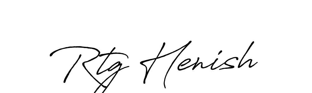 Make a beautiful signature design for name Rtg Henish. With this signature (Antro_Vectra_Bolder) style, you can create a handwritten signature for free. Rtg Henish signature style 7 images and pictures png