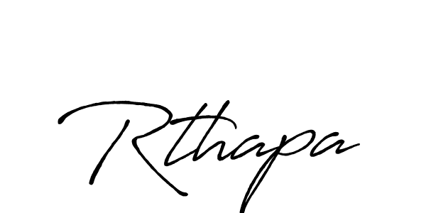 How to make Rthapa signature? Antro_Vectra_Bolder is a professional autograph style. Create handwritten signature for Rthapa name. Rthapa signature style 7 images and pictures png