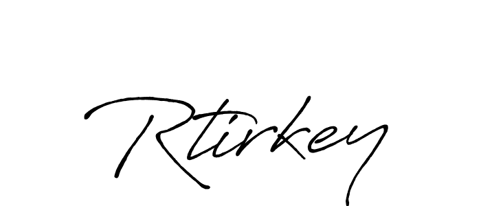 if you are searching for the best signature style for your name Rtirkey. so please give up your signature search. here we have designed multiple signature styles  using Antro_Vectra_Bolder. Rtirkey signature style 7 images and pictures png