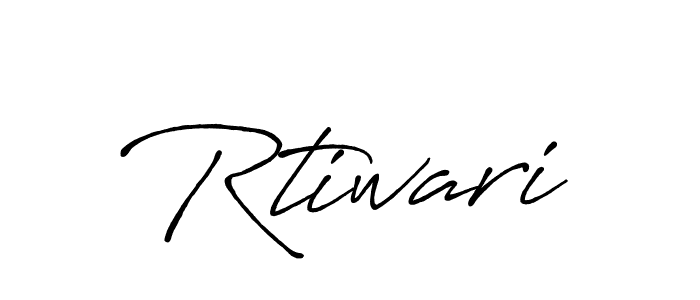 It looks lik you need a new signature style for name Rtiwari. Design unique handwritten (Antro_Vectra_Bolder) signature with our free signature maker in just a few clicks. Rtiwari signature style 7 images and pictures png