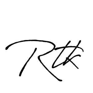 Also You can easily find your signature by using the search form. We will create Rtk name handwritten signature images for you free of cost using Antro_Vectra_Bolder sign style. Rtk signature style 7 images and pictures png