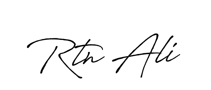 Similarly Antro_Vectra_Bolder is the best handwritten signature design. Signature creator online .You can use it as an online autograph creator for name Rtn Ali. Rtn Ali signature style 7 images and pictures png