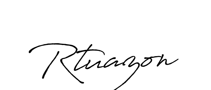 Once you've used our free online signature maker to create your best signature Antro_Vectra_Bolder style, it's time to enjoy all of the benefits that Rtuazon name signing documents. Rtuazon signature style 7 images and pictures png