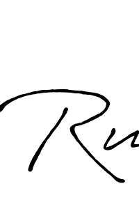 It looks lik you need a new signature style for name Ru. Design unique handwritten (Antro_Vectra_Bolder) signature with our free signature maker in just a few clicks. Ru signature style 7 images and pictures png