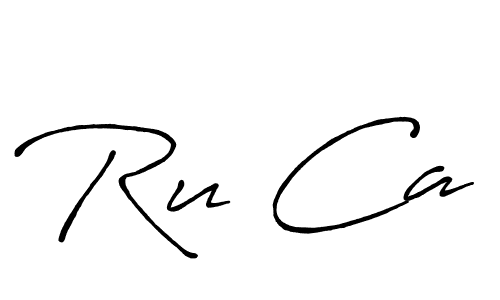This is the best signature style for the Ru Ca name. Also you like these signature font (Antro_Vectra_Bolder). Mix name signature. Ru Ca signature style 7 images and pictures png