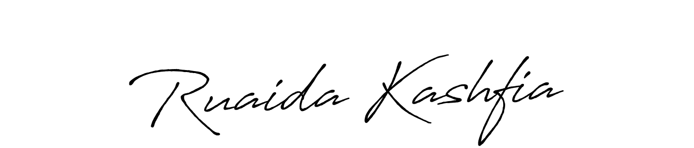 How to make Ruaida Kashfia signature? Antro_Vectra_Bolder is a professional autograph style. Create handwritten signature for Ruaida Kashfia name. Ruaida Kashfia signature style 7 images and pictures png