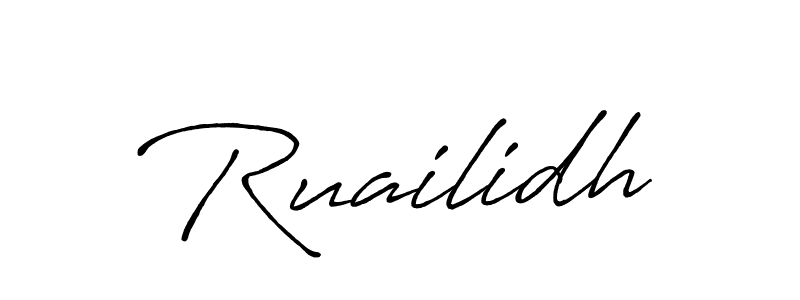 if you are searching for the best signature style for your name Ruailidh. so please give up your signature search. here we have designed multiple signature styles  using Antro_Vectra_Bolder. Ruailidh signature style 7 images and pictures png